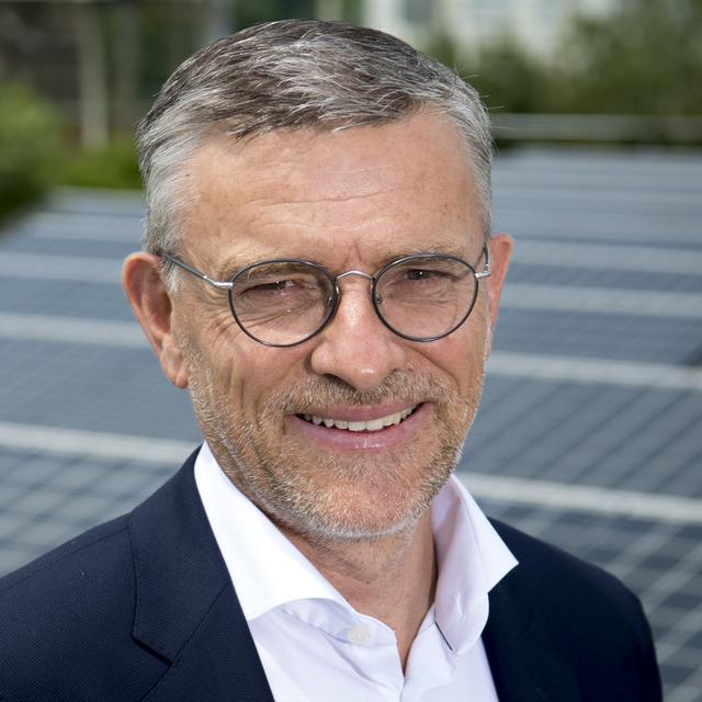 Christian Petit, directeur général de Romande Energie. [Keystone - Laurent Gillieron]