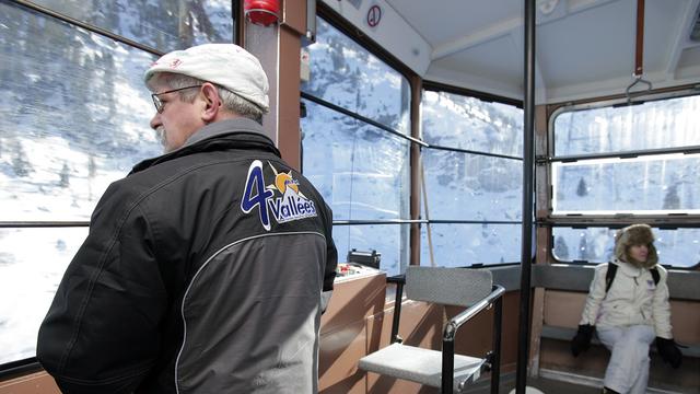 Déjà absents cet hiver, les touristes anglais n'ont pas encore fait leur retour à Verbier. [Keystone - Olivier Maire]