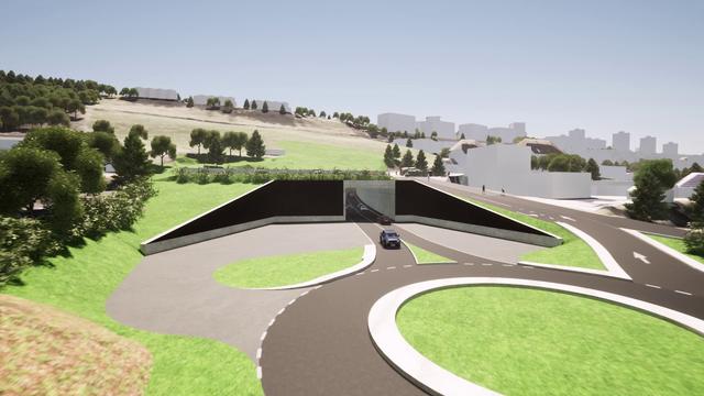 La pièce maîtresse du contournement de La Chaux-de-Fonds sera un tunnel de 1,2 kilomètre. [République et Canton de Neuchâtel/YouTube]