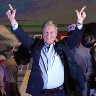 Le candidate à la présidentielle chilienne Jose Antonio Kast. [Keystone/AP Photo - Esteban Felix]