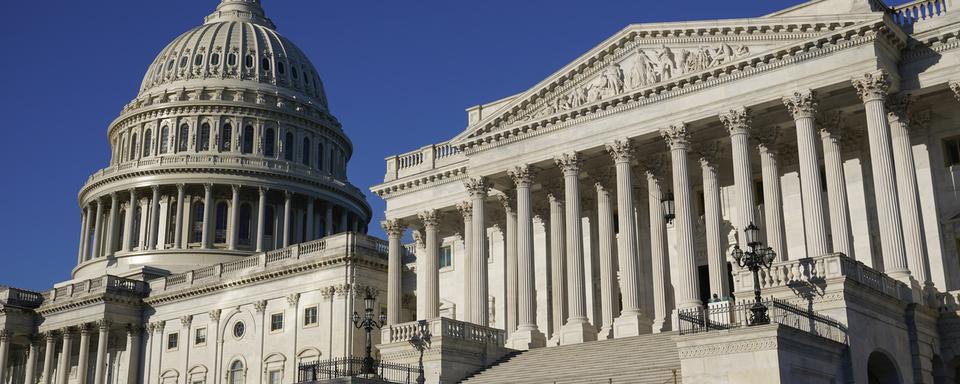 Le Capitole, bâtiment du Congrès américain, à Washington. [KEYSTONE - Patrick Semansky / AP Photo]