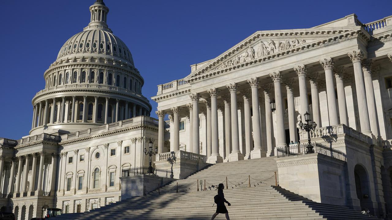 Le Capitole, bâtiment du Congrès américain, à Washington. [KEYSTONE - Patrick Semansky / AP Photo]