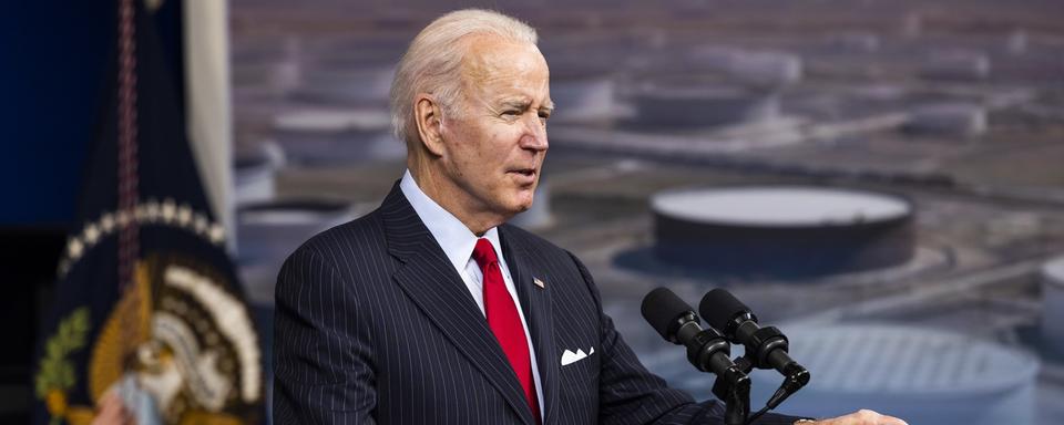 Le président américain Joe Biden. [Keystone - Jim Lo Scalzo/EPA]