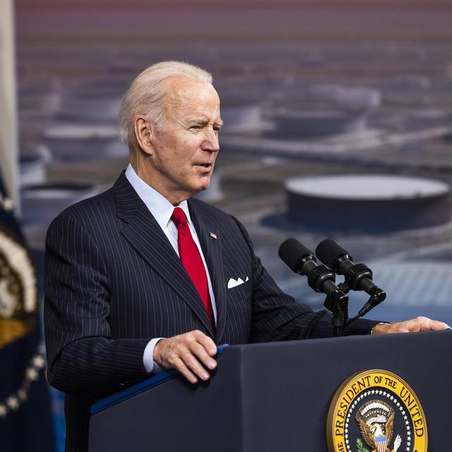 Le président américain Joe Biden. [Keystone - Jim Lo Scalzo/EPA]