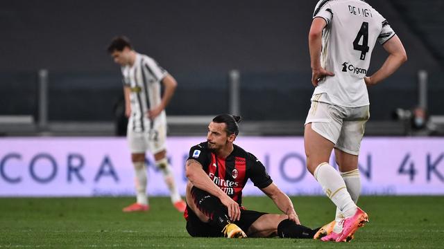 Zlatan Ibrahimovic est apparu dépité au moment de sa blessure. [AFP - Marco Bertorello]