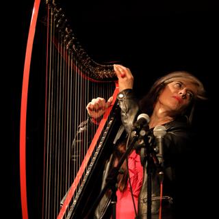 La harpiste Hélène Breschand. [CC BY-SA 4.0 / Wikimedia Commons - Schorle]
