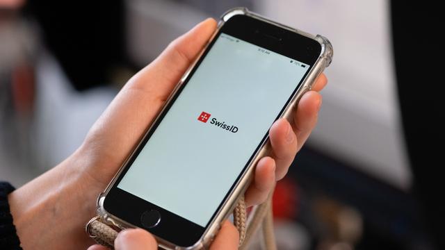 L'application SwissID, exemple d'identification électronique déjà en service. [Keystone - Christian Beutler]