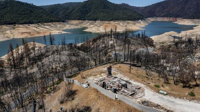 Le lac Oroville, fournit de l'eau à 27 millions de Californiens. [Keystone - Noah Berger]