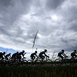 Des cyclistes durant le Tour de France 2021. [AP Photo/Keystone - Christophe Ena]
