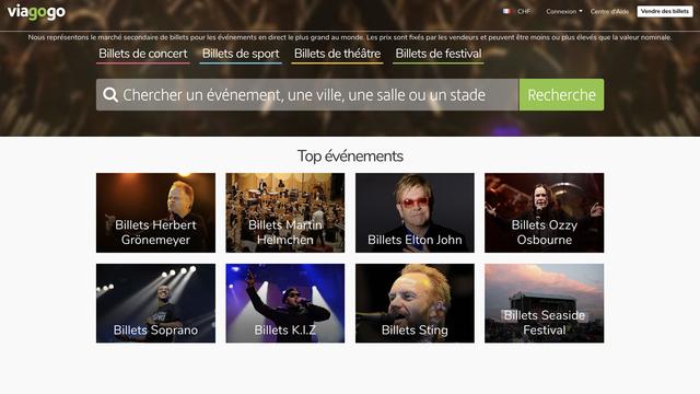 Capture d'écran du site internet Viagogo le 12 avril 2021. [DR - DR]