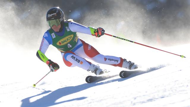 Lara Gut espère prendre de précieux points en l'absence de Mikaela Shiffrin et Petra Vlhova. [Pierre Teyssot - JustPictures]