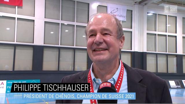 Philippe Tischhauser, président de Chênois, champion de Suisse 2021