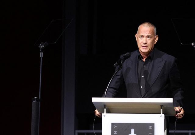 Tom Hanks lors de l'inauguration du musée à Los Angeles. [Keystone - Rich Fury]