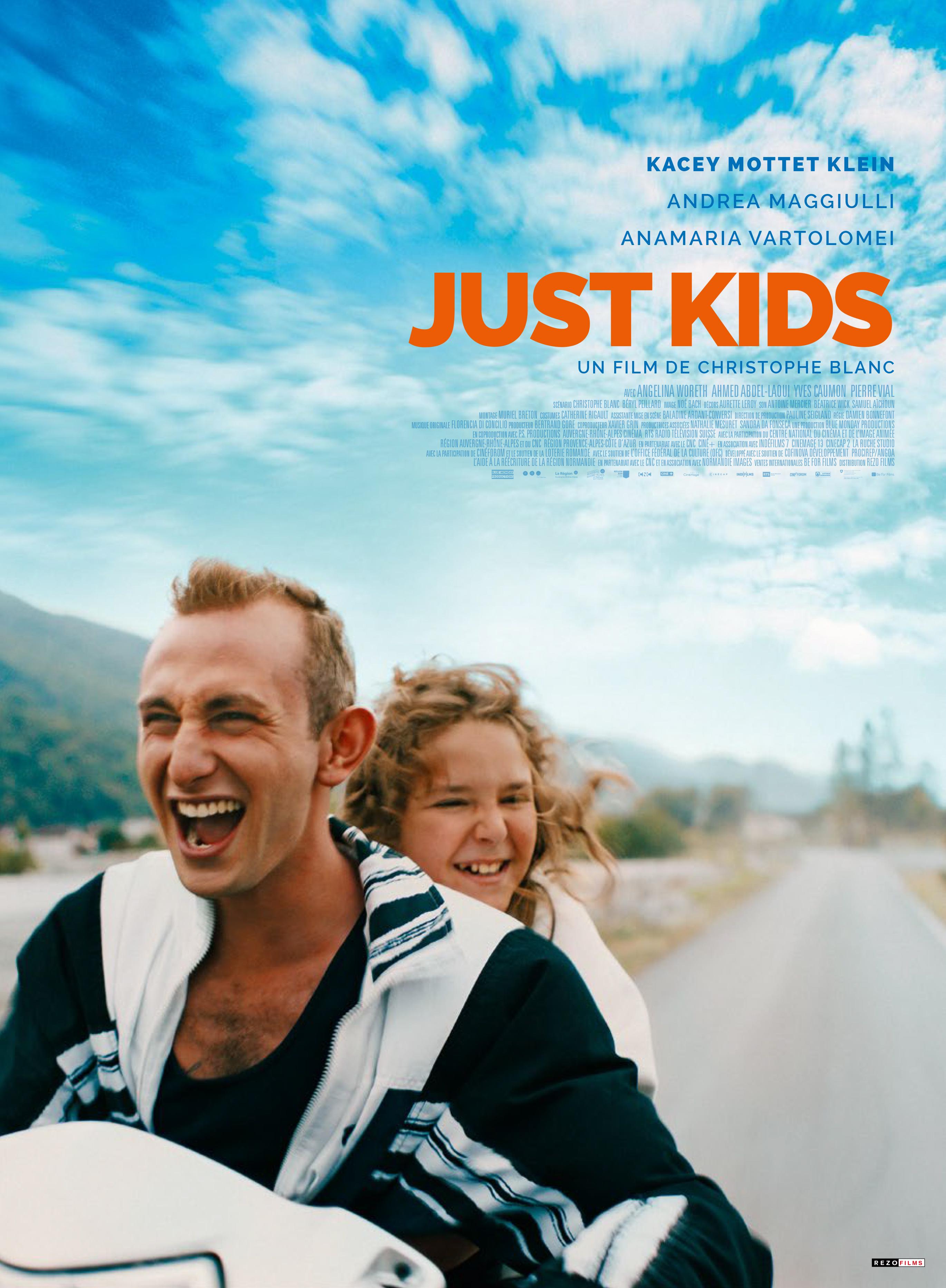 L'affiche de "Just Kids", un film de Christophe Blanc, avec Kacey Mottet Klein. [RTS - Blue Monday Productions, P.S. Productions Sàrl]