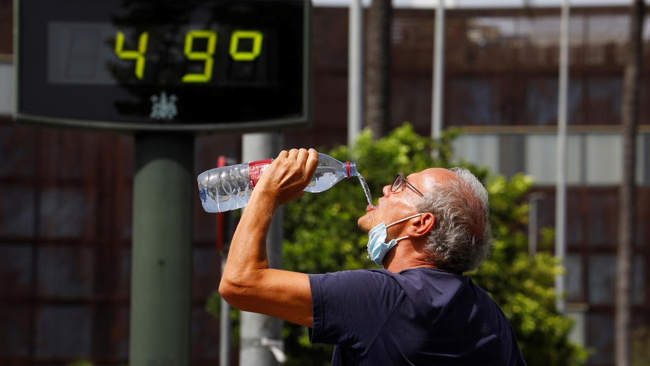 L'Espagne est en proie à une vague de chaleur caniculaire. [Keystone - EPA/Salas]