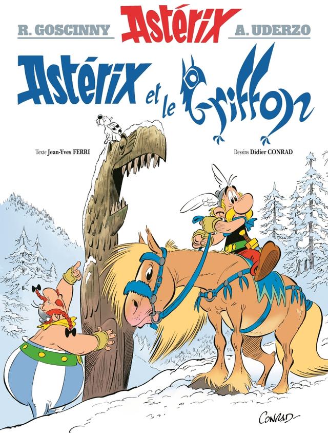 La couverture de la BD "Astérix et le Griffon". [Jean-Yves Ferri/Didier Conrad/Ed. Albert René]