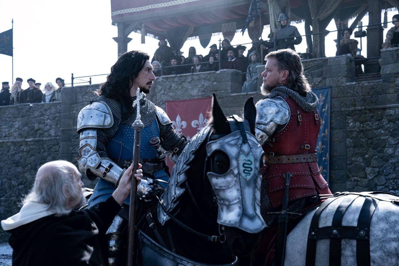 Matt Damon et Adam Driver dans "Le dernier Duel". [Copyright 2021 20th Century Studios]