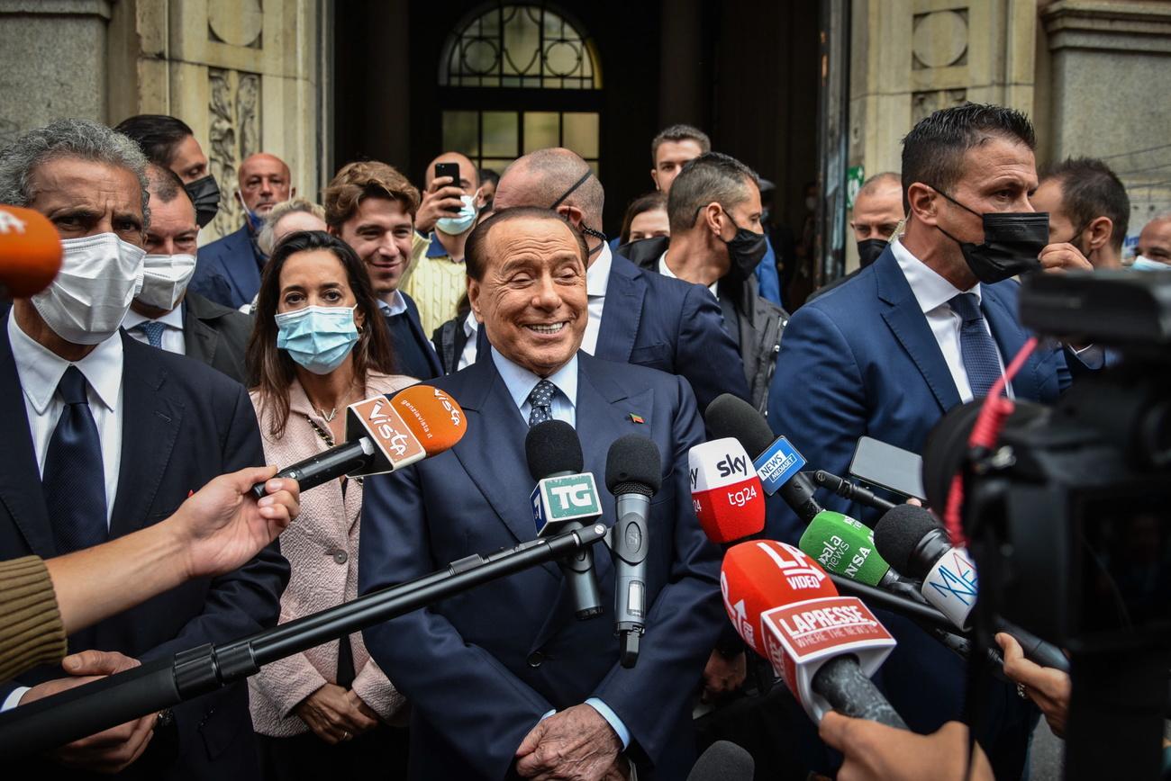 A 85 ans, Silvio Berlusconi lorgne sur la présidence. [Keystone - EPA/Matteo Corner]