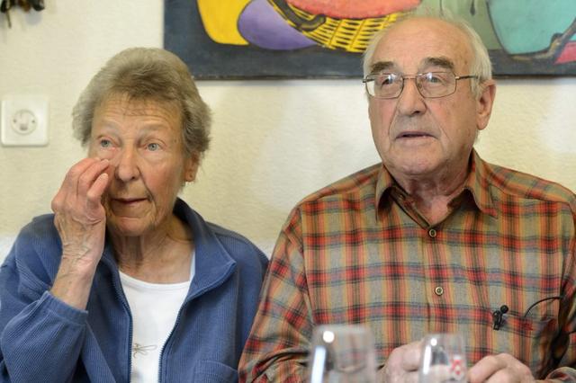 Jeannine et Richard Parmelin, les parents du Conseiller fédéral Guy Parmelin [Keystone]