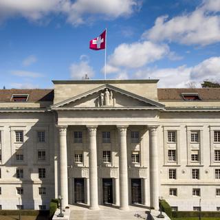Le bâtiment du Tribunal fédéral à Lausanne. [KEYSTONE - Laurent Gillieron]