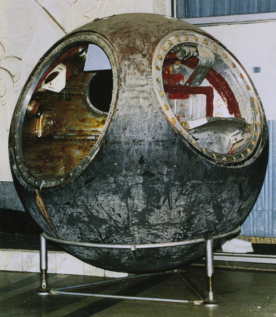 La capsule Vostok 3KA-2 a servi de test final le 25 mars 1961 pour préparer le vol de Youri Gagarine. [Keystone - AP Photo]