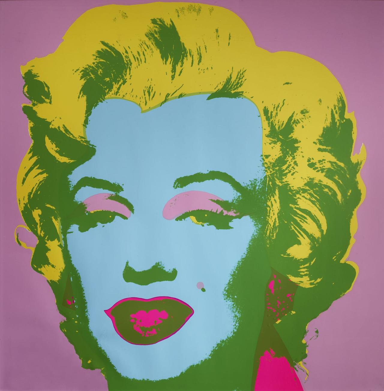 "Marilyn" par Andy Warhol, sérigraphie, 1967. [Collection privée Stefano Pirrone Padova.]