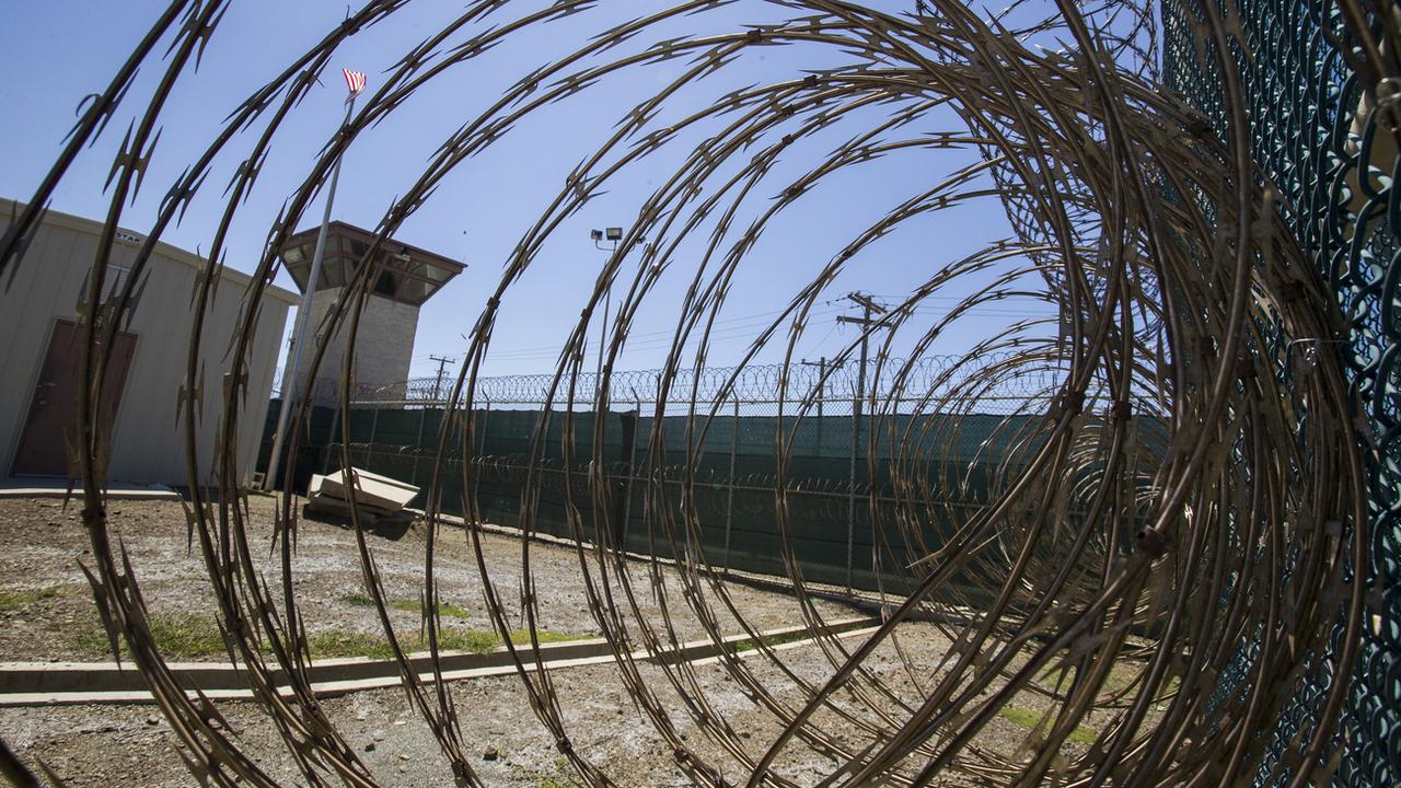Cette photo, approuvée par des officiels militaires américains, montre l'intérieur du Camp VI de Guantanamo, à Cuba, le 17 avril 2019. [Keystone/AP photo - Alex Brandon]