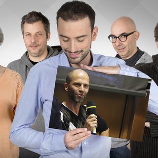 Les beaux parleurs du 30.05.2021: Suzette Sandoz, Nathanaël Rochat, Jonas Schneiter, Carlos Henriquez, Ivan Radja et l'invité, Pascal Wagner-Egger. [RTS - Julien Audemars/Philippe Christin]