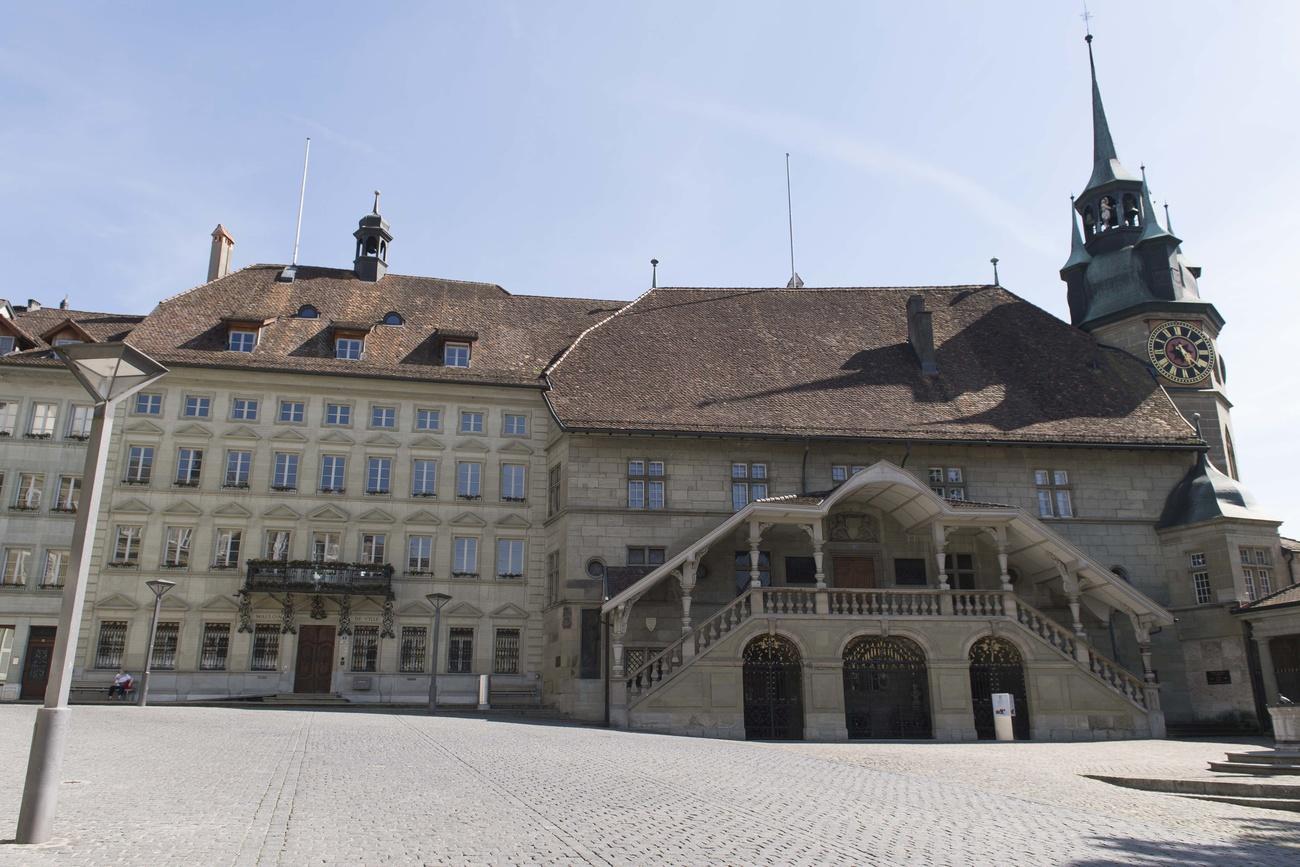 L'Hôtel de Ville de Fribourg, siège du Grand Conseil. [Keystone - Thomas Delley]