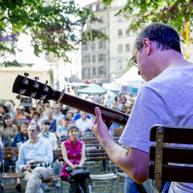 Une image d'un concert lors de la dernière Fête de la musique à Genève, le 22 juin 2019. [KEYSTONE - Magali Girardin]