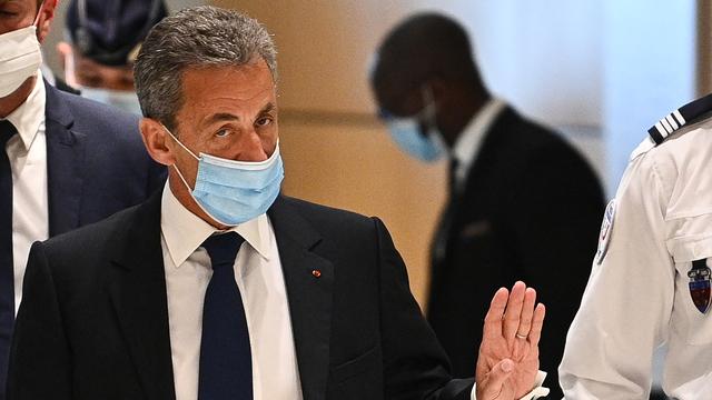 Nicolas Sarkozy à son arrivée au tribunal correctionnel à Paris, le 1er mars 2021. [AFP - nne-Christine Poujoulat]