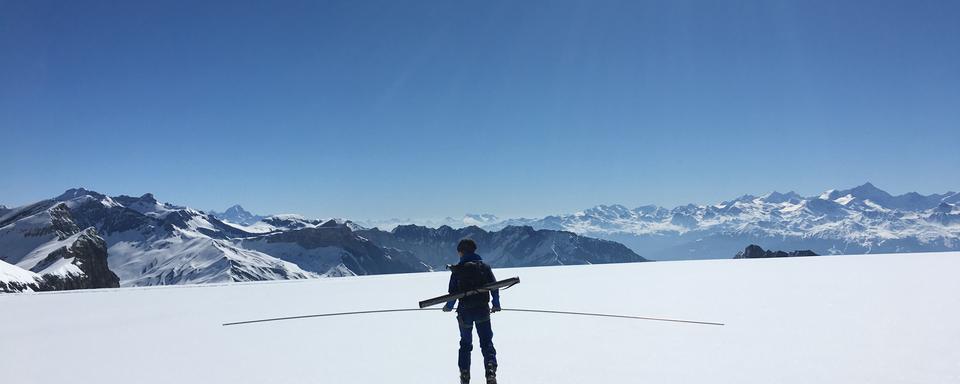 Le glacier de Tsanfleuron se réduit comme peau de chagrin. [RTS - Julie Rausis]