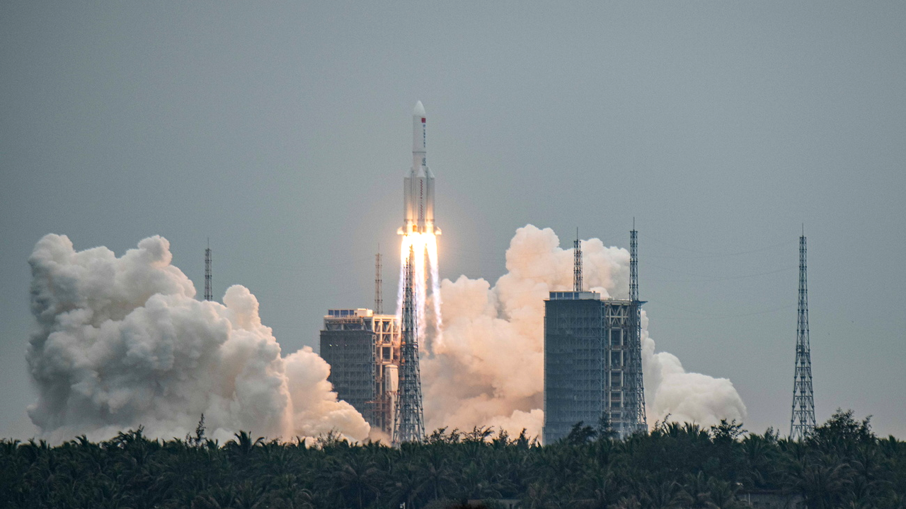 La fusée a été lancée depuis le centre de Wenchang, sur l'île chinoise de Hainan. [EPA/Keystone - Matjaz Tancic]
