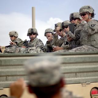 Des soldat américains en vue d'un déploiement en Afghanistan, en août 2011 (image d'illustration). [Keystone - David Goldman]