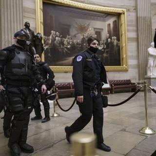 La police du Capitole a repris le contrôle des lieux. [Keystone - AP Photo/J. Scott Applewhite]