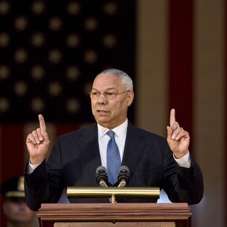 Colin Powell a été Secrétaire d'Etat sous George W.Bush. [Keystone - AP Photo/J. Scott Applewhite]