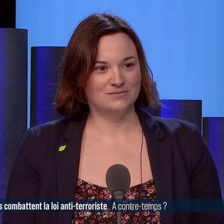 Virginie Cavalli, coprésidente des jeunes vert'libéraux suisses [RTS]