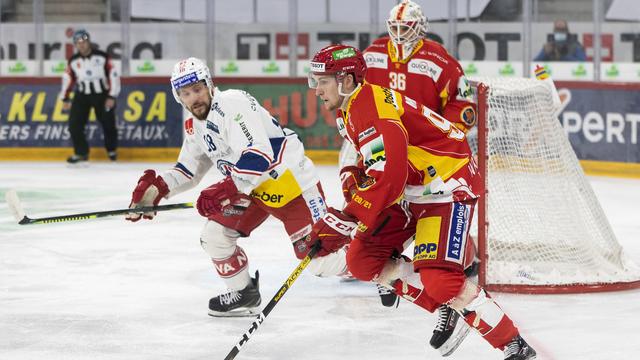 Bienne n'a pas réussi à prendre le meilleur sur Rapperswil. [Peter Klaunzer]