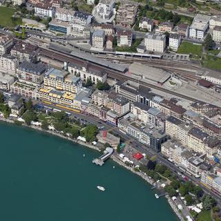 La commune de Montreux (VD) a été victime d'une cyberattaque. [Keystone - Alessandro Della Bella]