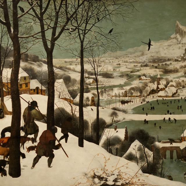 Pieter Brueghel l'Ancien (1525-1569), "Le Cycle des saisons" (détail): janvier, 1565; un témoignage pictural du petit âge glaciaire. [Wikimédia - Yelkrokoyade]