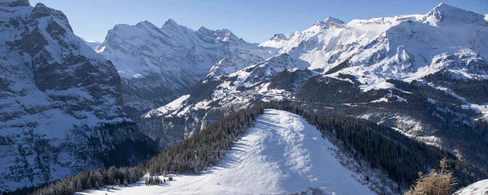 L'incertitude plane sur la tenue des courses du Lauberhorn. [Marcel Bieri]