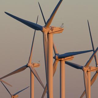 Des éoliennes à Villeveyrac en France. (Image d'illustration) [EPA/Keystone - Guillaume Horcajuelo]