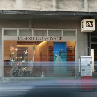 La vitrine de l'agence L'Esprit du Voyage à Fribourg. [ev-fribourg.ch]