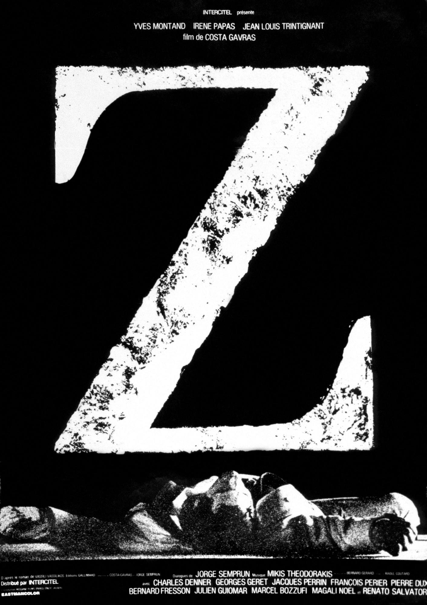 L'affiche du film "Z" de Costa-Gavras.