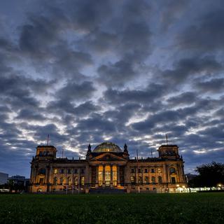 Le Bundestag, où siège le Parlement allemand, le jour des élections législatives le 26 septembre 2021. [AP/Keystone - Michael Probst]