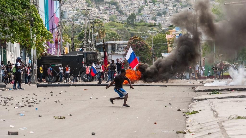 La violence des bandes armées et l'instabilité politique en Haïti ont conduit à des manifestations à Port-au-Prince. [AFP - Sabin Johnson]