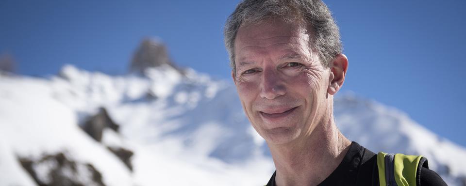 Robert Bolognesi dans le Val d'Hérens en février 2019. [Keystone - Sandra Hildebrandt]