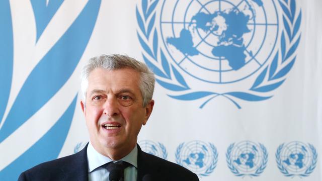 Le Haut commissaire de l'ONU pour les réfugiés Filippo Grandi, photographié à Genève. [Reuters - Denis Balibouse]