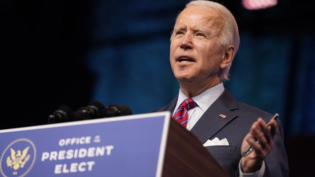 Le président américain élu Joe Biden photographié le 4 décembre 2020. [AP Photo/Andrew Harnik]