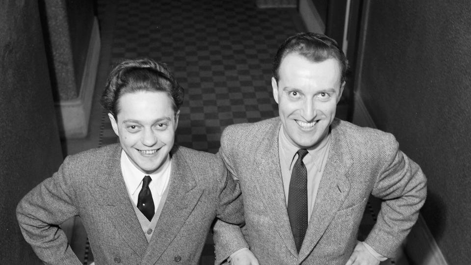 Roger Nordman et Jack Rollan en 1946. [RTS - ASL]